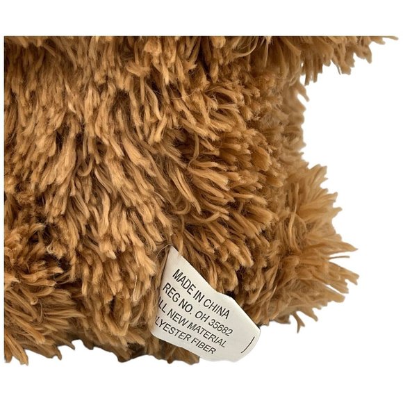 Small Fluffy Tan Brown Jointed Teddy Bear 7 in Plush Stuffed Animal Retro - Picture 5 of 8